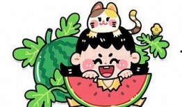 吃瓜卡通图文