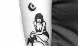 吃瓜纹身视频素材