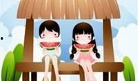 粉色头像吃瓜漫画