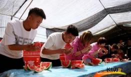 少年吃瓜烤火图片高清,共享欢乐时光