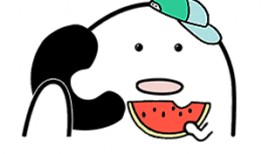 小鸭吃瓜表情包gif,萌态可掬，欢乐无限