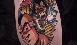 吃瓜纹身视频素材