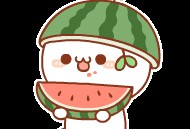 小鸭吃瓜表情包gif,萌态可掬，欢乐无限