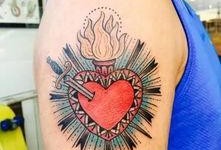 吃瓜纹身视频素材